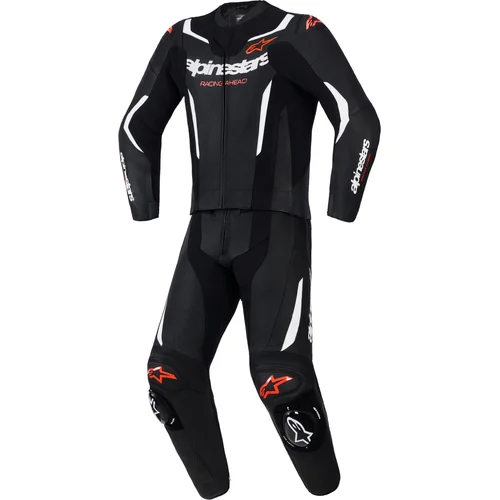 Dvojdielna kombinéza GP FORCE V2 ALPINESTARS 3160126-1231-54 (čierna/biela/červená fluo, veľkosť 54)