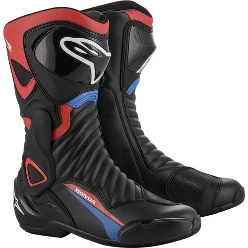 Topánky S-MX 6 HONDA kolekcia ALPINESTARS 2223320-183-39 (čierna/červená/modrá/biela, veľkosť 39)