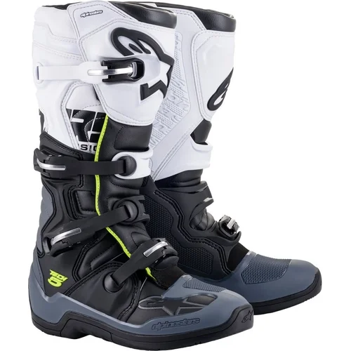 Topánky TECH 5 ALPINESTARS 2015015-102-11 (čierna/sivá/biela/žltá fluo, veľkosť 45,5)