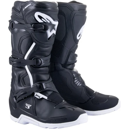 Topánky tech 3 enduro waterproof ALPINESTARS 2013324-12-9 (čierna/biela, veľkosť 43)