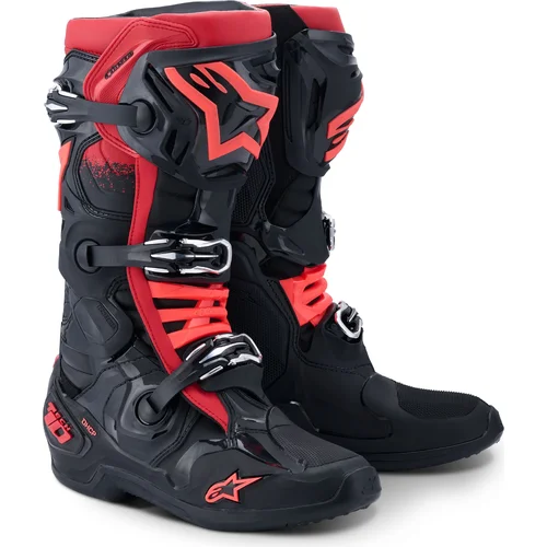 Topánky TECH 10 ALPINESTARS 2010020-13-8 (čierna/červená, veľkosť 42)