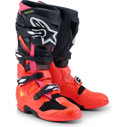 Topánky TECH 7 ALPINESTARS 2012025-1576-11 (čierna/červená fluo/ružová fluo, veľkosť 45,5)