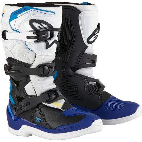 Topánky TECH 3S YOUTH ALPINESTARS 2014024-2179-6 detské, (biela/čierna/modrá, veľkosť 39)