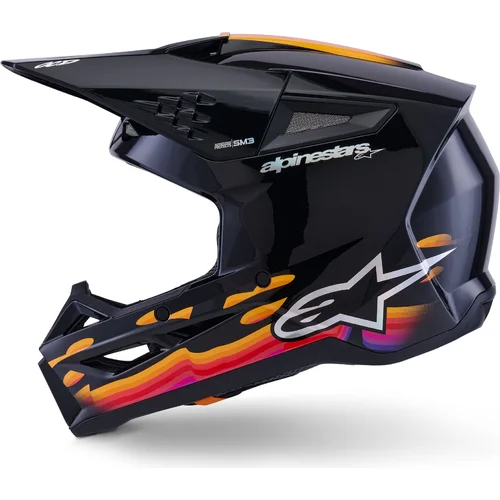 Prilba S-M3 FORCE (čierna/žltá/červená/biela, veľkosť L) /ALPINESTARS/ - obr. 1