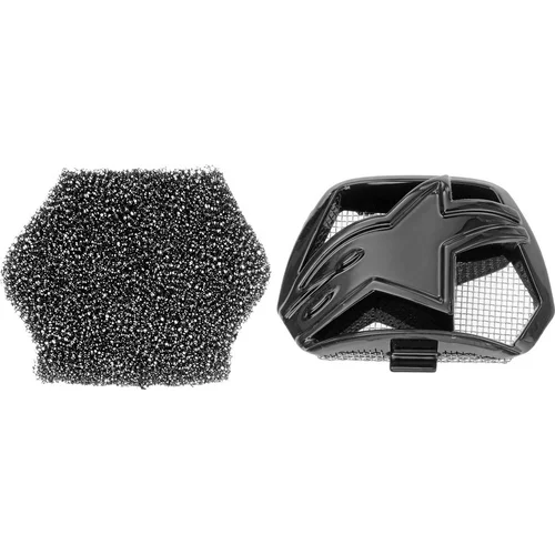 Kryt bradej ventilácie pre prilby SUPERTECH S-M10 a S-M8 ALPINESTARS 8983019-1180-TU (čierna, vrátane uhlíkového filtra, verzia ECE 22.05)