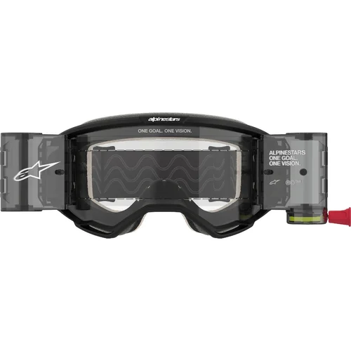 Okuliare vision 5 corp roll-off wide vision (čierna, číre plexisklo a roll-off systém) 2027 /ALPINESTARS/ - obr. 1