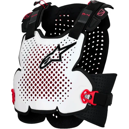 Chránič hrude A-4 PLASMA ALPINESTARS 6500526-132-M/L (čierna/červená/biela, veľkosť M/L)