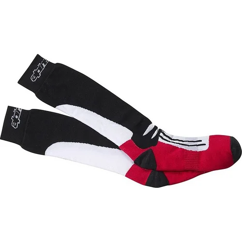 Ponožky racing road coolmax® ALPINESTARS 4703111-30-L/XXL (čierna/biela/červená, veľkosť L/XL)