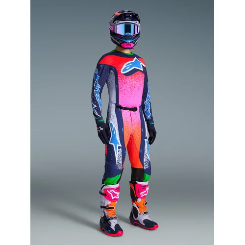 Dres SUPERTECH limitovaná edícia RECORDS, (sivá/multicolor, veľkosť M) /ALPINESTARS/ - obr. 12