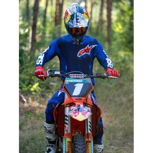 Dres RACER HUNT, (modrá/tmavomodrá/červená, veľkosť L) /ALPINESTARS/ - obr. 9