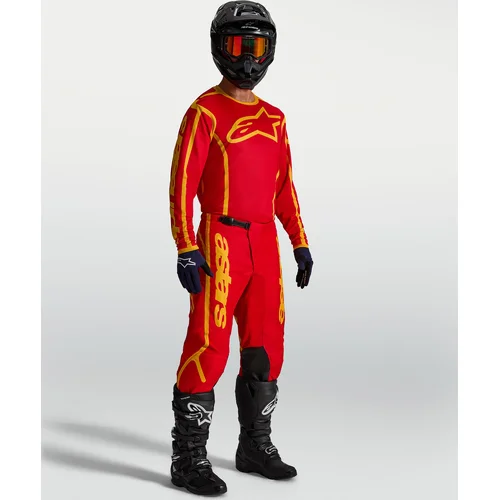 Dres FLUID APEX V2, (červená/zlatá, veľkosť M) /ALPINESTARS/ - obr. 4