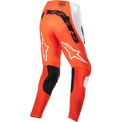 Nohavice SUPERTECH WARD (biela/oranžová, veľkosť 38) /ALPINESTARS/ - obr. 1