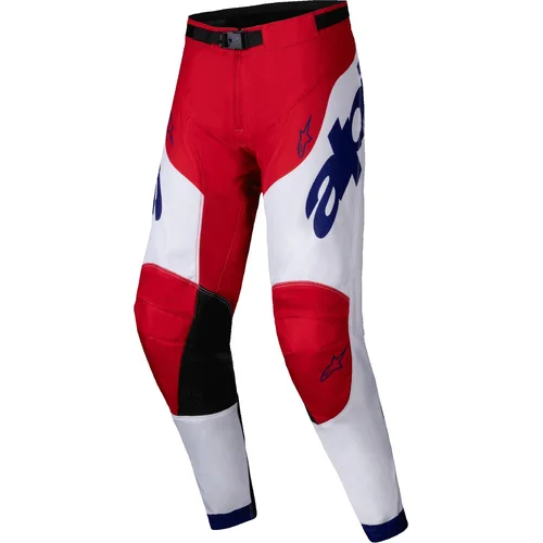 Nohavice RACER VEIL ALPINESTARS 3720425-3012-40 (červená/biela, veľkosť 40)
