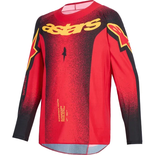 Červená/čierna/žltá ALPINESTARS 3770726-319-XL dres SUPERTECH SCENZ YOUTH, detské, veľkosť XL)