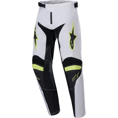 Nohavice RACER LUCENT ALPINESTARS 3743724-2029-24 detské, (biela/čierna/žltá fluo, veľkosť 24)