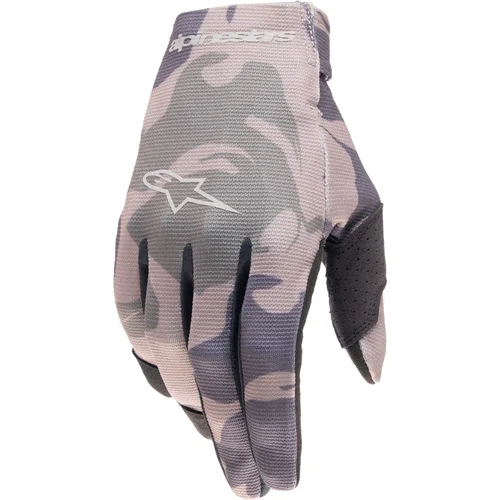 Rukavice RADAR ALPINESTARS 3541824-91-XXS detské, (zelená camo/hnedá, veľkosť 2XS)