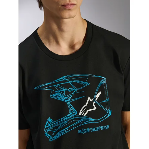 Tričko MX HELMET CSF (čierna/modrá, veľkosť S) /ALPINESTARS/ - obr. 2