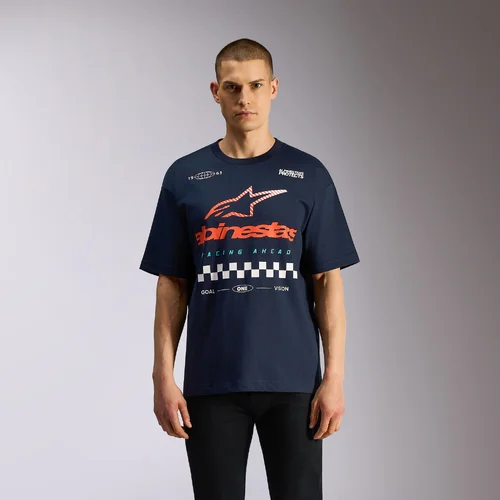 Tričko aplomb oversized CSF 1216-72000-70-M (modrá, veľkosť M) /ALPINESTARS/ - obr. 3