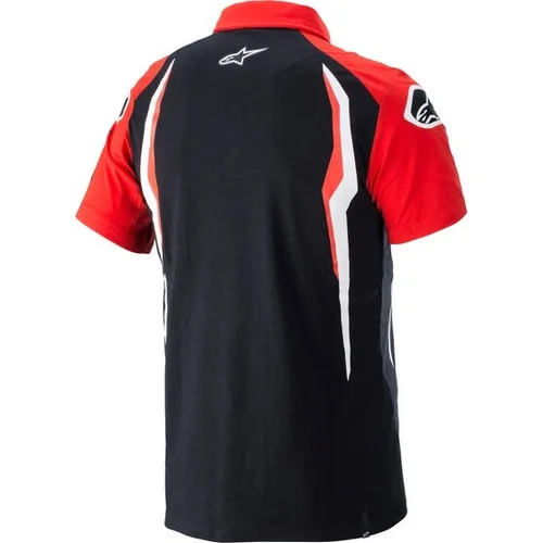 Tričko s golierom HONDA (červená/čierna, veľkosť S) /ALPINESTARS/ - obr. 1