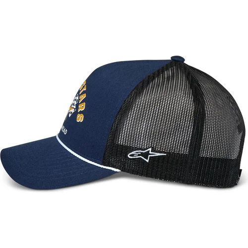 Modrá/čierna) šiltovka FINISHER TRUCKER /ALPINESTARS/ - obr. 1