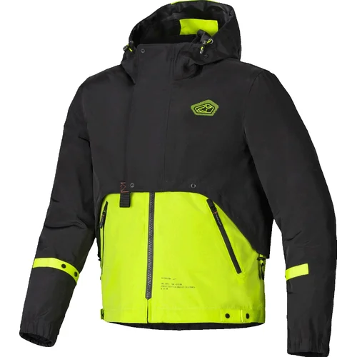 Bunda mootant waterproof parka ALPINESTARS 3250125-674-L (čierna/žltá fluo, veľkosť L)