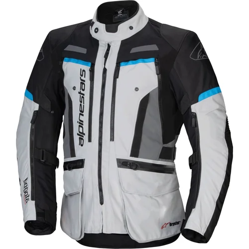 Bunda bogota PRO drystar ALPINESTARS 3207023-9136-M (sivá/čierna/modrá, veľkosť M)