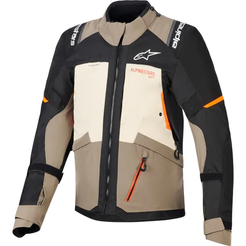Bunda andes V4 drystar ALPINESTARS 3200526-9272-4XL (krémová/svetlohnedá/čierna/oranžová fluo, veľkosť 4XL)