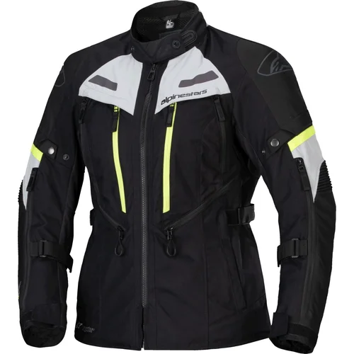 Bunda stella bogota PRO drystar ALPINESTARS 3217023-1381-XL dámska, (čierna/sivá/žltá fluo, veľkosť XL)