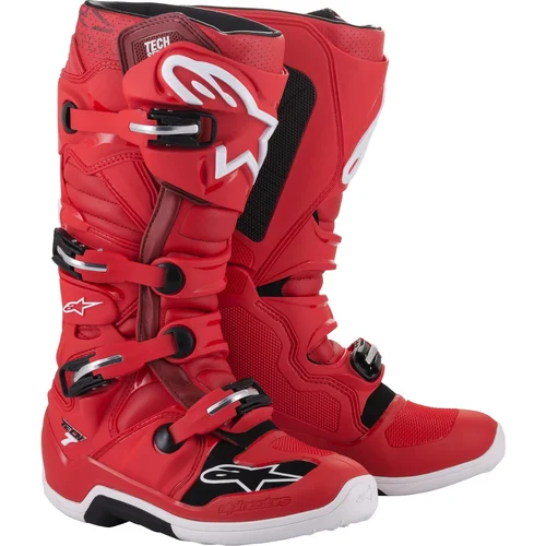 Topánky TECH 7 ALPINESTARS 2012014-30-48 (červená, veľkosť 48)