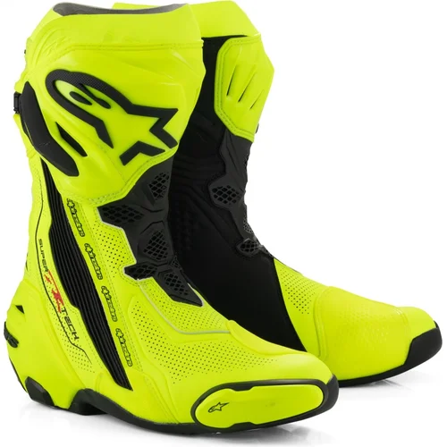 Topánky SUPERTECH R VENTED ALPINESTARS 2220121-551-47 (žltá fluo/čierna, perforovaná podšívka, veľkosť 47)