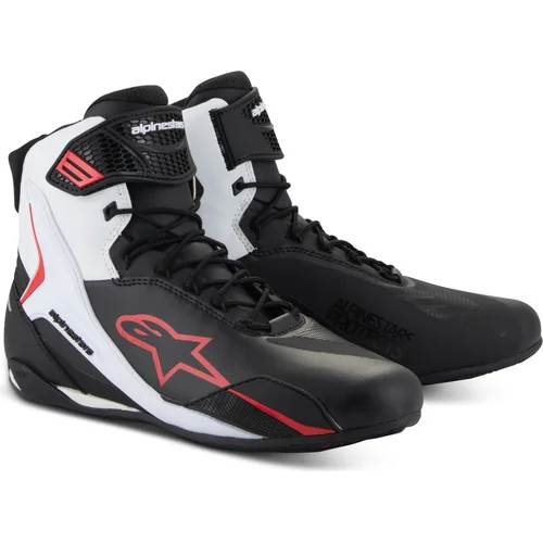 Topánky FASTER-4 ALPINESTARS 2510425-123-12 (čierna/biela/červená, veľkosť 45,5)