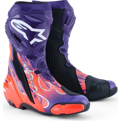 Topánky SUPERTECH R VENTED FLYTE limitovaná edícia JORGE MARTIN ALPINESTARS 2220526-3162-44 (fialová/červená/čierna, veľkosť 44)