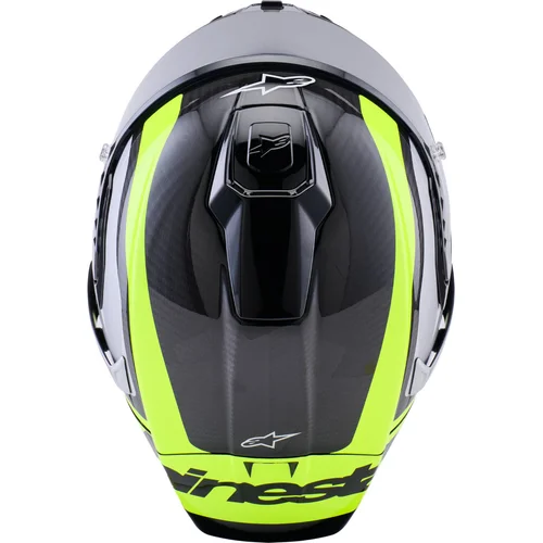 Prilba supertech R10 arius (karbon/žltá fluo/biela, veľkosť S) /ALPINESTARS/ - obr. 6