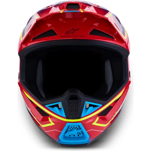 Prilba supertech S-M7 cast (červená/žltá fluo/modrá, veľkosť M) /ALPINESTARS/ - obr. 2