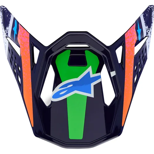 Šilt pre prilby SUPERTECH S-M10 limitovaná edícia RECORDS, ALPINESTARS (sivá/viacfarebná)