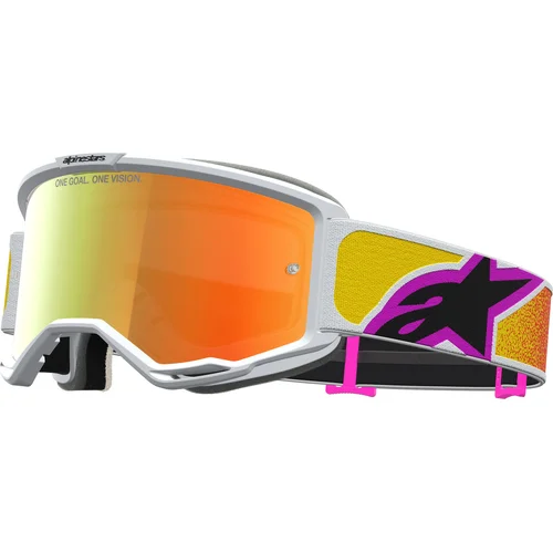 Okuliare VISION 5 DRAG ALPINESTARS 5101727-4009-TU (oranžová/červená, zrkadlové červené plexi) 2027