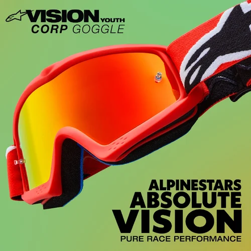 Okuliare VISION YOUTH BLAZE detské, (modrá, číre plexi) 2027 /ALPINESTARS/ - obr. 3