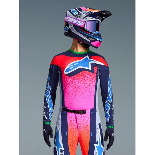 Dres SUPERTECH limitovaná edícia RECORDS, (sivá/multicolor, veľkosť M) /ALPINESTARS/ - obr. 15