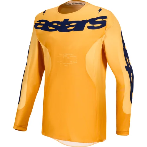 Dres RACER AMBER, ALPINESTARS (oranžová/zlatá/tmavomodrá, veľkosť L)