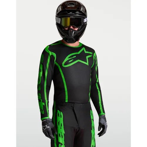 Čierna/zelená fluo dres FLUID APEX V2, veľkosť M) /ALPINESTARS/ - obr. 9