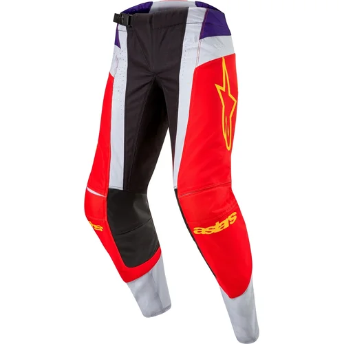 Nohavice TECHSTAR OCURI ALPINESTARS 3727024-4031-38 (oranžová/sivá/fialová/žltá, veľkosť 38)