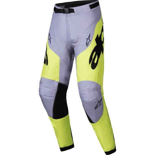 Nohavice RACER VEIL ALPINESTARS 3720425-9157-32 (sivá/žltá fluo, veľkosť 32)