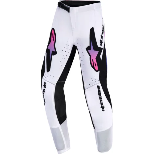Nohavice supertech vista youth ALPINESTARS 3740626-2371-24 detské, (biela/fialová/čierna, veľkosť 24)