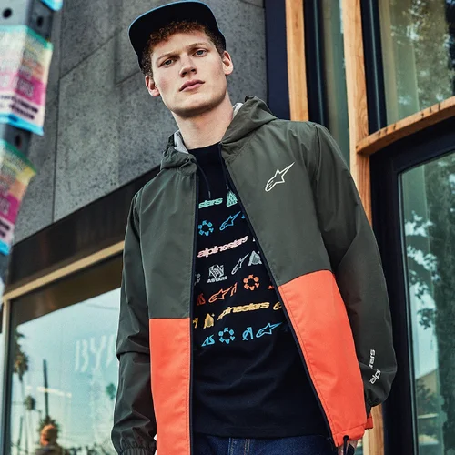 Bunda speeded windbreaker (zelená/oranžová, veľkosť L) /ALPINESTARS/ - obr. 7