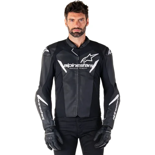 Bunda FASTER 3 (čierna/biela, veľkosť 54) /ALPINESTARS/ - obr. 6