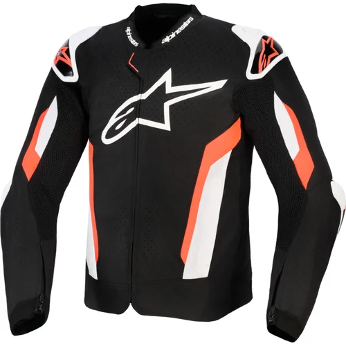 Bunda T-GP AIR ALPINESTARS 3300626-1030-XXL (čierna/červená fluo, veľkosť 2XL)