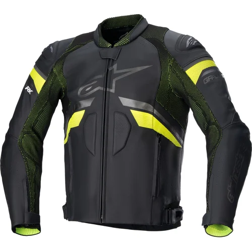 Bunda GP plus R rideknit ALPINESTARS 3100321-155-56 TECH-AIR 5 kompatibilná, (čierna/žltá fluo, veľkosť 56)