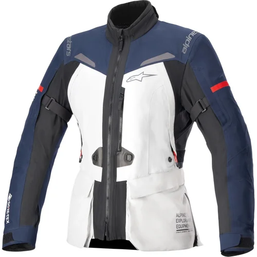 Bunda stella ST-7 gore-tex ALPINESTARS 3614124-9174-M dámska, (svetlosivá/modrá/čierna, veľkosť M)