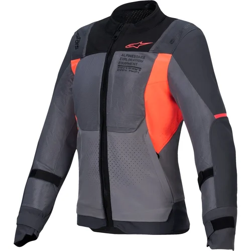 Bunda STELLA ST-2 AIR ALPINESTARS 3210725-9257-XL dámska, (tmavosivá/tmavomodrá/korálová fluo, veľkosť XL)