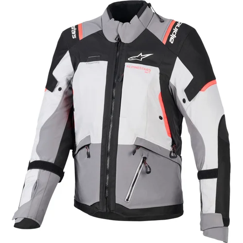 Bunda stella andes V4 drystar ALPINESTARS 3210126-9276-L dámska, (tmavosivá/svetlosivá/čierna/červená, veľkosť L)